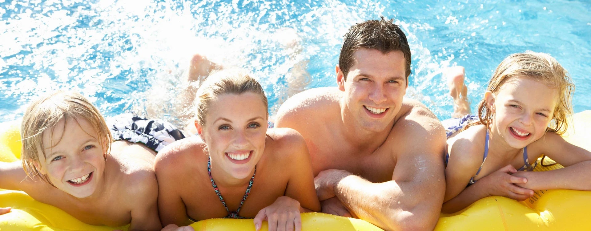 Family In Pool